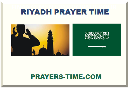 Riyadh prayer time and mosque